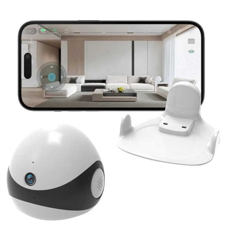 Home Security Robot - กล้องหุ่นยนต์สัตว์เลี้ยงไร้สาย 2K HD สำหรับพกพา พร้อม AI