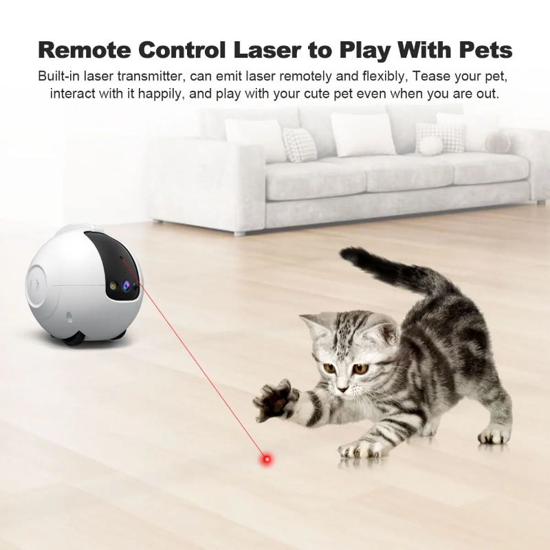 กล้องเฝ้าระวังสัตว์เลี้ยง 4MP  - Home Security Robot บทวิจารณ์และราคา