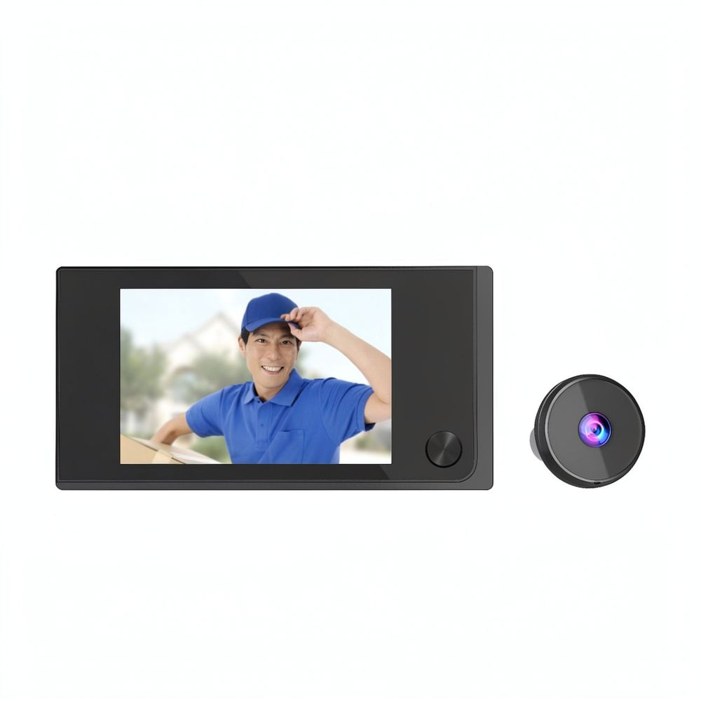 ระบบกล้องวงจรปิดพร้อมจอแสดงผลด - Home Security Front Door Camera บทวิจารณ์และราคา