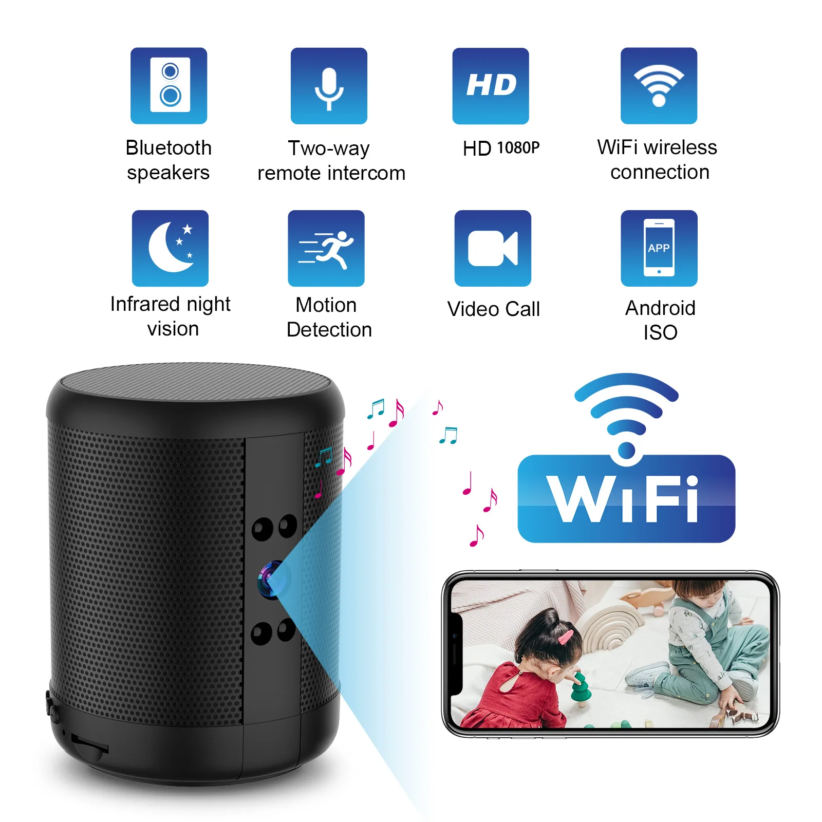 กล้องรักษาความปลอดภัย WiFi พร้ - Home Security Robot บทวิจารณ์และราคา